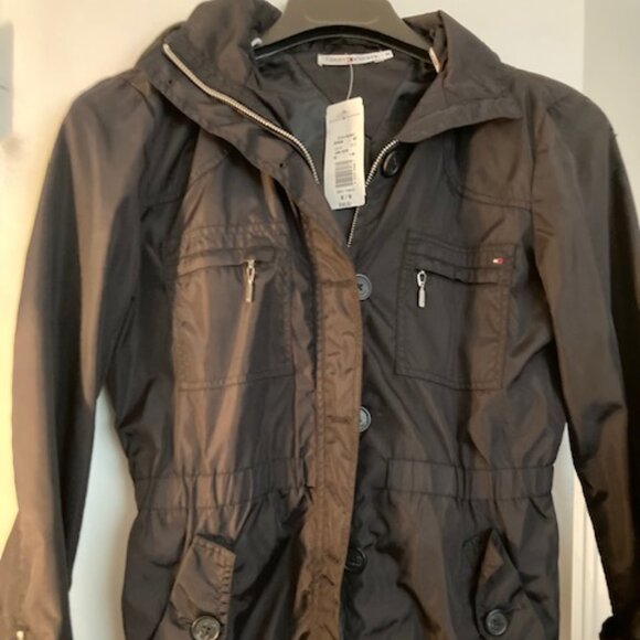 Brand New Tommy Hilfiger Lined Zippered & Buttoned Utility Jacket Size Medium - Picture 1 of 10